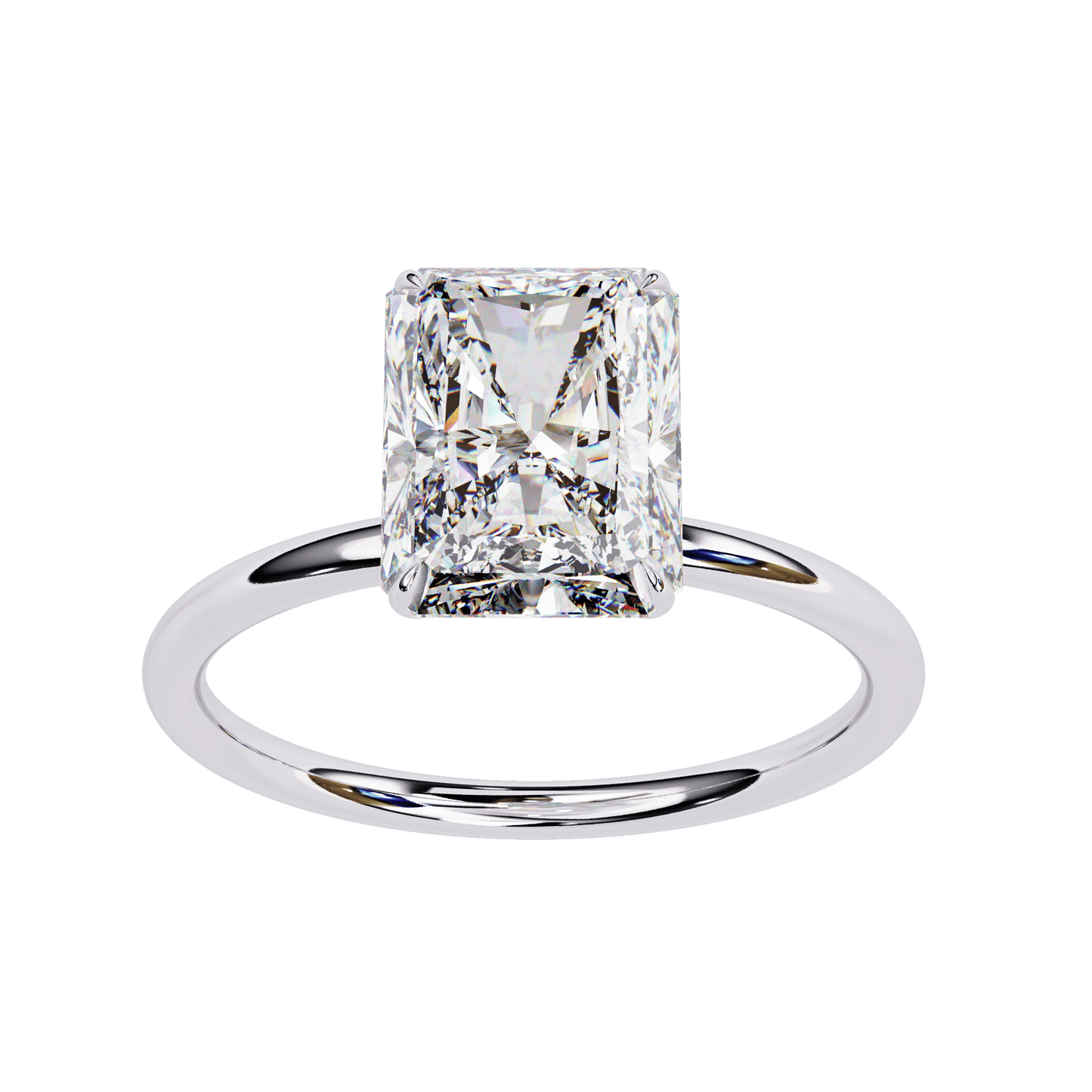 Bold n Bizzare 3.03 Carat Radiant Solitare Ring