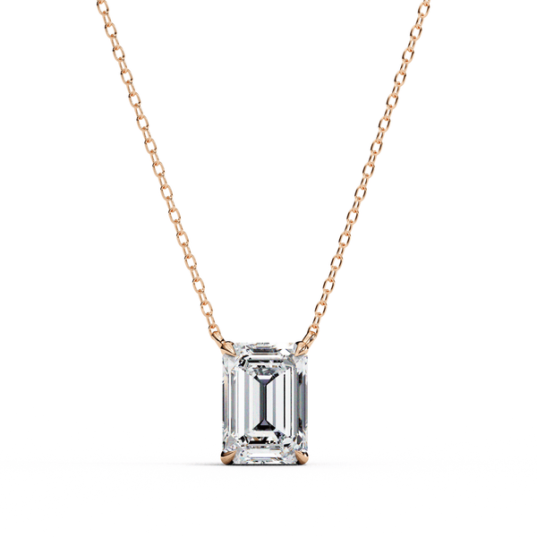 1.03 Emerald Solitaire Pendant