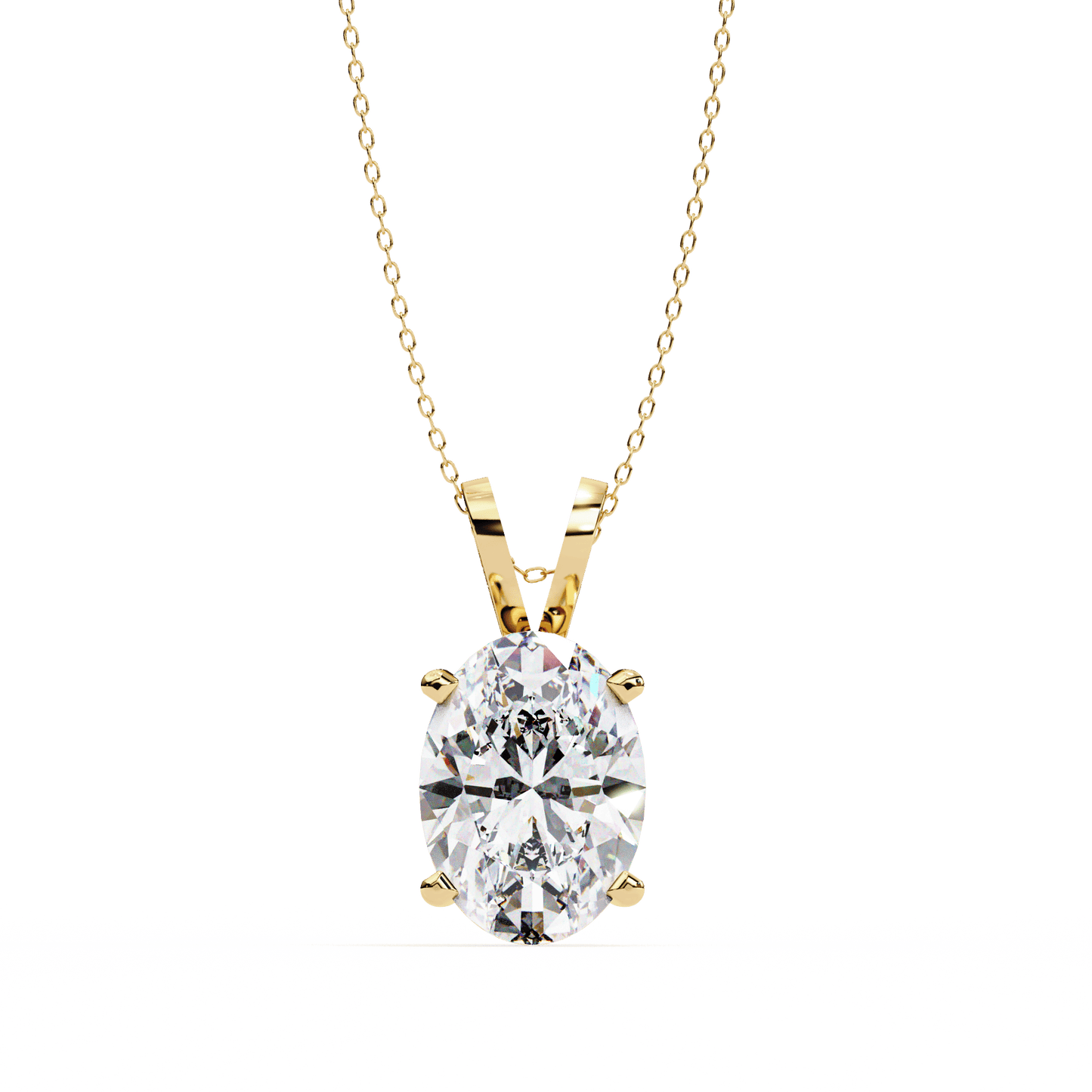 2.48 Carat Oval Solitaire Pendant