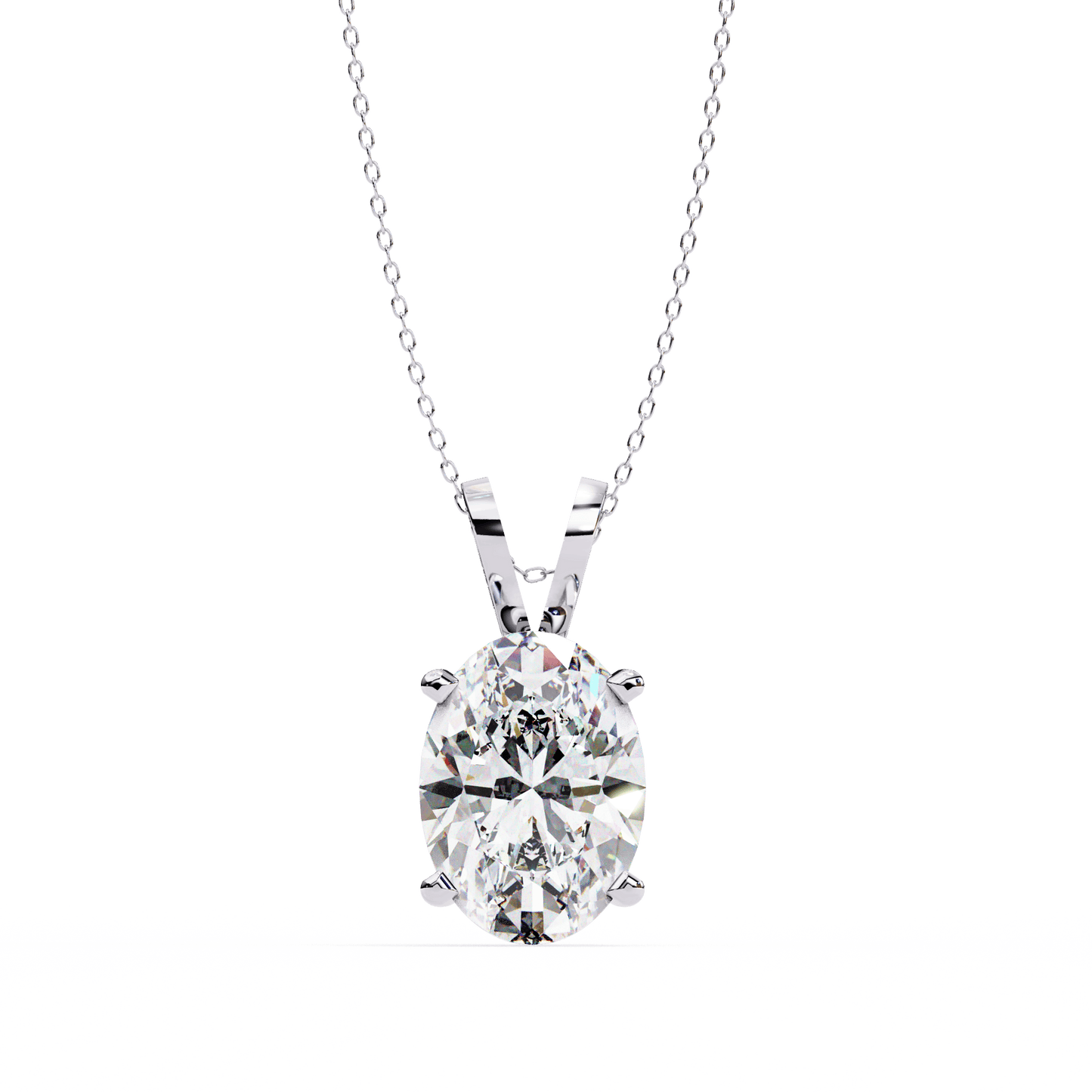 2.48 Carat Oval Solitaire Pendant