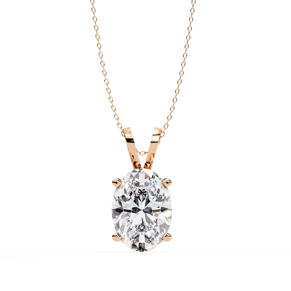 2.48 Carat Oval Solitaire Pendant