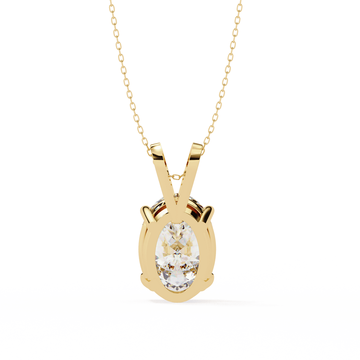 2.48 Carat Oval Solitaire Pendant
