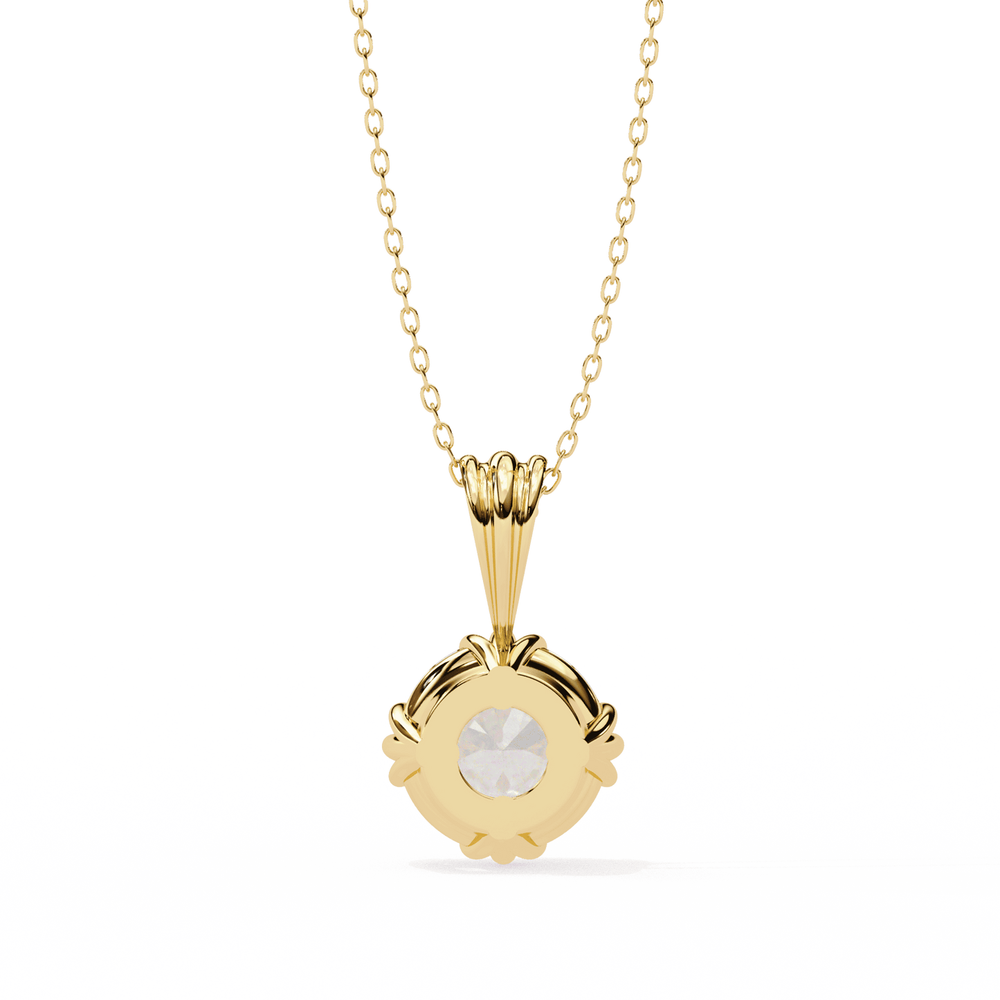 2.04 Carat Round Solitaire Pendant