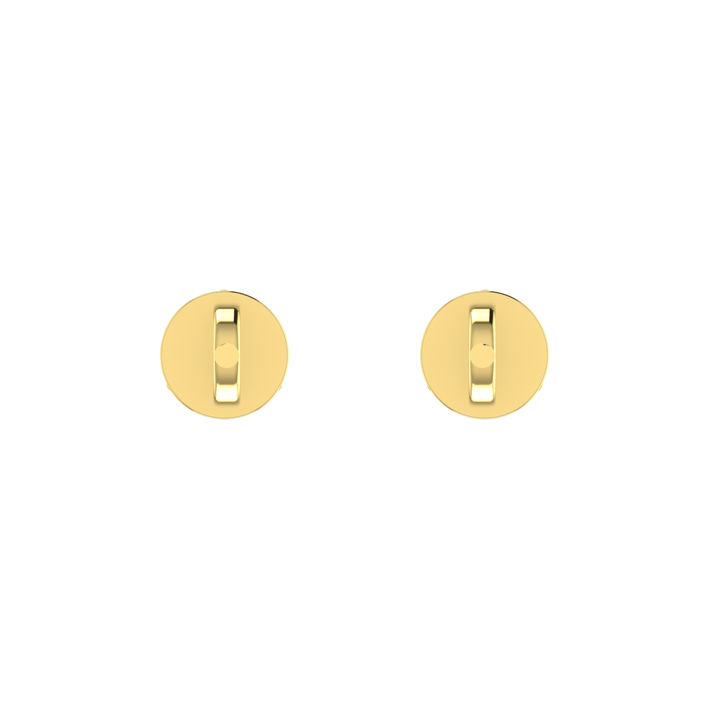 0.25 carat each 3 prong setting Round Diamond Earrings