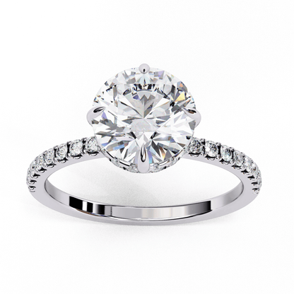 Pefecto Round 2.38 Carat Solitaire Ring