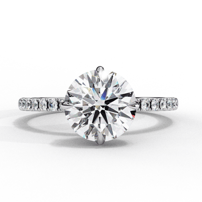 Pefecto Round 2.38 Carat Solitaire Ring