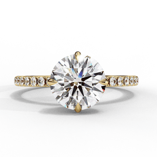 Pefecto Round 2.38 Carat Solitaire Ring