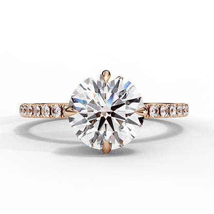 Pefecto Round 2.38 Carat Solitaire Ring