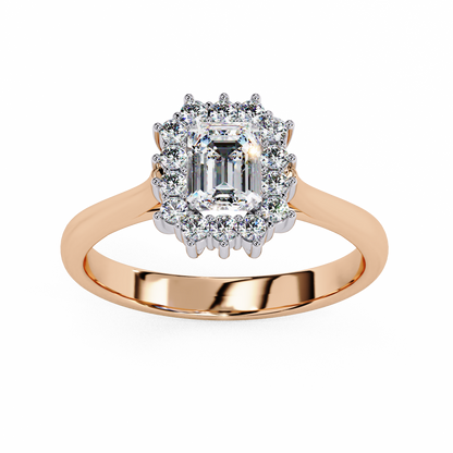 Queen's Emerald 0.35 Ct Solitaire Ring