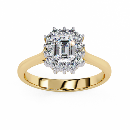 Queen's Emerald 0.35 Ct Solitaire Ring