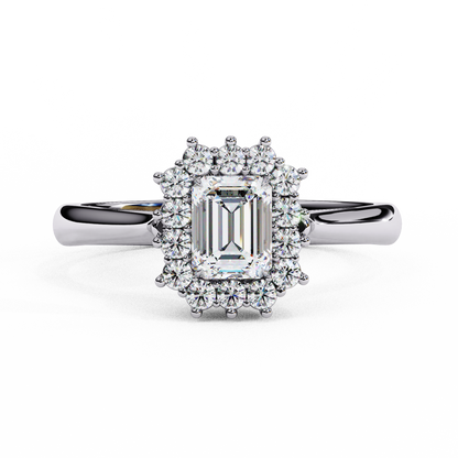 Queen's Emerald 0.35 Ct Solitaire Ring