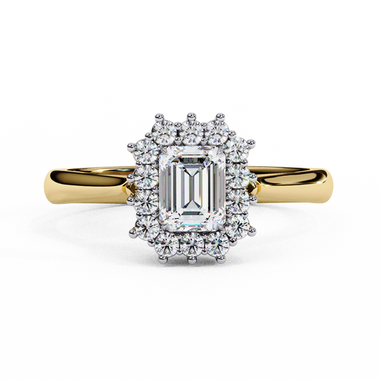 Queen's Emerald 0.35 Ct Solitaire Ring