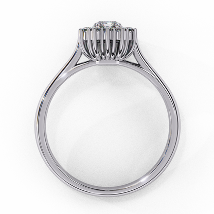 Queen's Emerald 0.35 Ct Solitaire Ring
