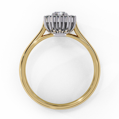 Queen's Emerald 0.35 Ct Solitaire Ring