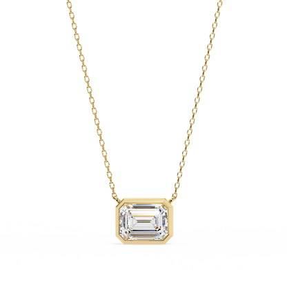 1.9 Carat Emerald Cut Large Solitaire Pendant