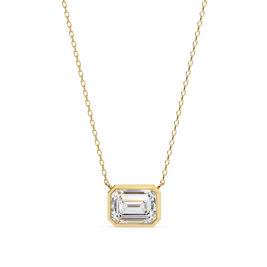 1.9 Carat Emerald Cut Large Solitaire Pendant