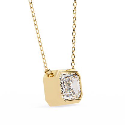 1.9 Carat Emerald Cut Large Solitaire Pendant