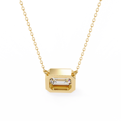 1.9 Carat Emerald Cut Large Solitaire Pendant