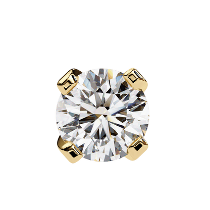 1 Carat Each Round Diamond Earrings