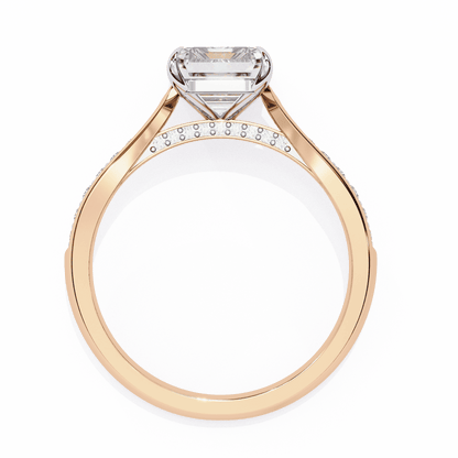 Perfect Emerald 2.56 Carat Solitaire Engagement Ring
