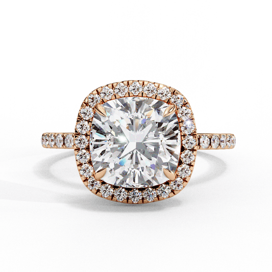 Clara Cushion Cut 1.78 Solitaire ring