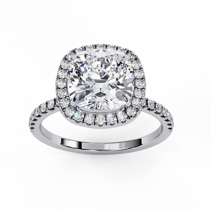 Clara Cushion Cut 1.78 Solitaire ring