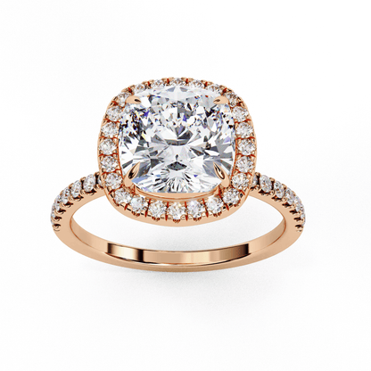Clara Cushion Cut 1.78 Solitaire ring