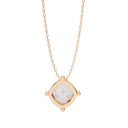 2.32 Carat Cushion Square Solitaire Pendant