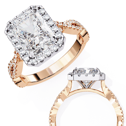 Celestial Radiant Cut Solitaire Ring