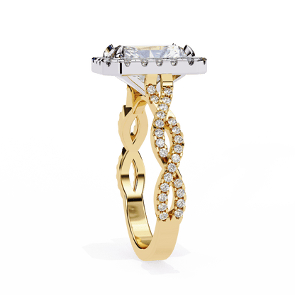 Celestial Radiant Cut Solitaire Ring
