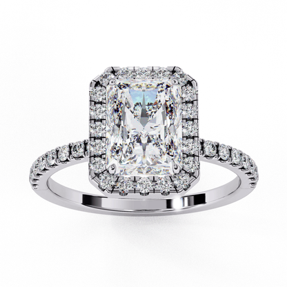 Radiant 2.19 Carat Solitaire Ring