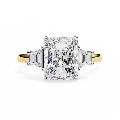 Radiant Gradeaur 3.03 Carat Solitaire Ring