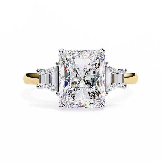 Radiant Gradeaur 3.03 Carat Solitaire Ring