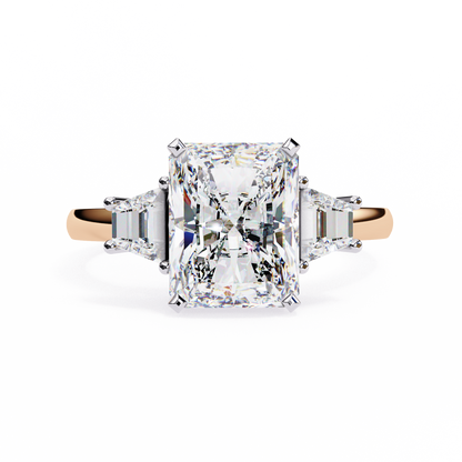 Radiant Gradeaur 3.03 Carat Solitaire Ring
