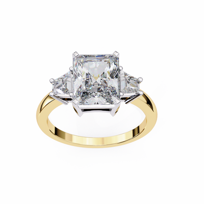 Radiant Gradeaur 3.03 Carat Solitaire Ring