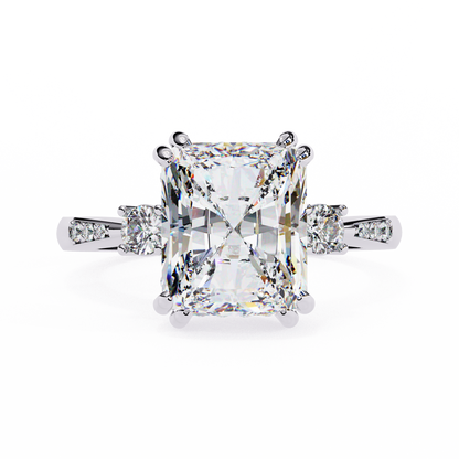 Timeless Trio Radiant Cut Engagement Ring