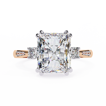 Timeless Trio Radiant Cut Engagement Ring
