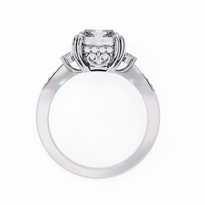 Timeless Trio Radiant Cut Engagement Ring