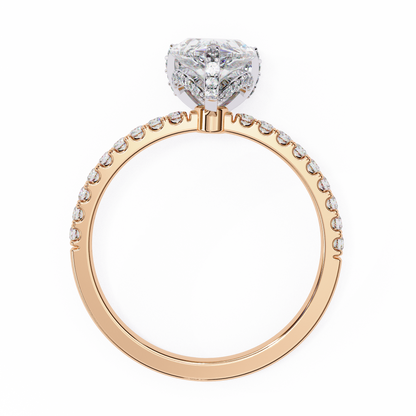Sleek Tear Drop Solitaire Ring
