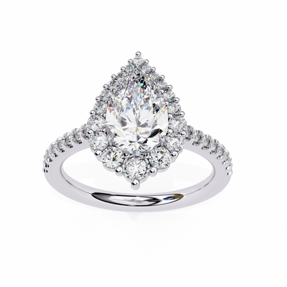 Luv Luxe 1.68 Carat Pear Solitaire Ring