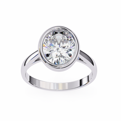Bold Bezel 2.42 Carat Solitaire Ring