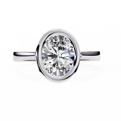 Bold Bezel 2.42 Carat Solitaire Ring