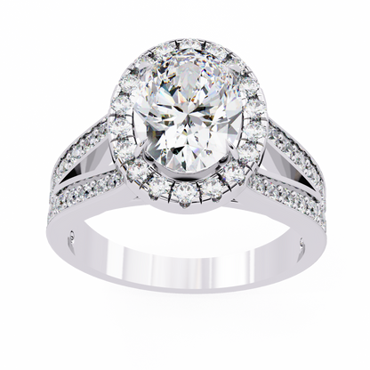Bliss and Beauty Oval Engagement Ring