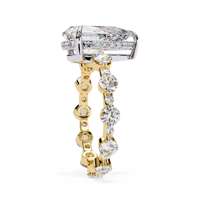 Stardrop Pear Shaped 3.06 Carat Solitaire Ring