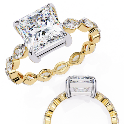 Grande Princess Cut 2.64 Carat Solitaire Ring