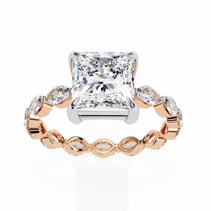 Grande Princess Cut 2.64 Carat Solitaire Ring