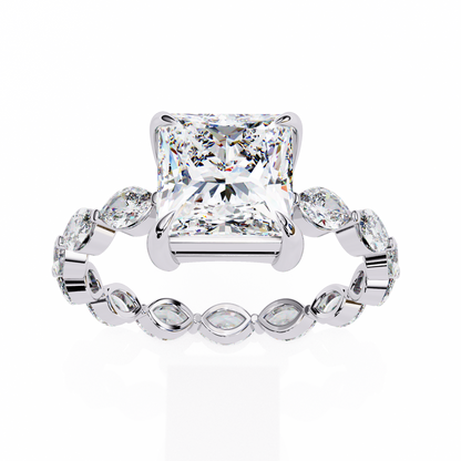 Grande Princess Cut 2.64 Carat Solitaire Ring