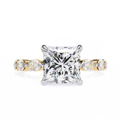 Grande Princess Cut 2.64 Carat Solitaire Ring
