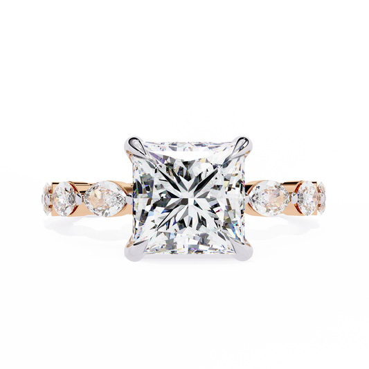 Grande Princess Cut 2.64 Carat Solitaire Ring