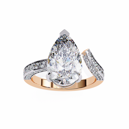 Timeless Pear Solitaire 3.07 Carat Ring
